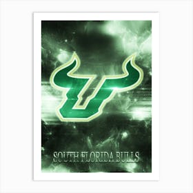 South Florida Bulls Art Print