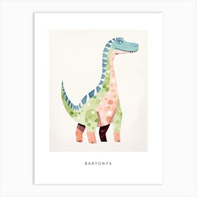 Nursery Dinosaur Art Baryonyx 3 Poster Art Print