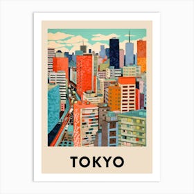 Tokyo Vintage Travel Poster Art Print