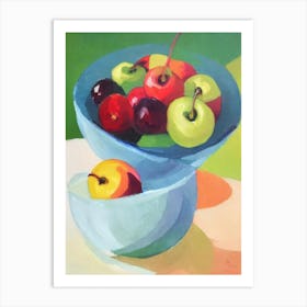 Cherry Bowl Of fruit Art Print