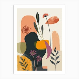 Abstract Floral Print Art Print