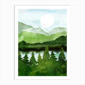 Forest Morning Art Print