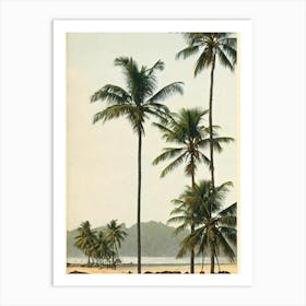 Patnem Beach Goa India Vintage Art Print