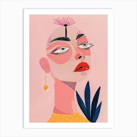 Illustration Of A Woman 17 Art Print