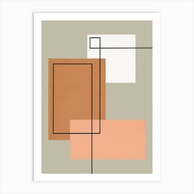 Geometry with expressive squares 7 Art Print