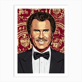 Will Ferrell Illustration Movies Art Print