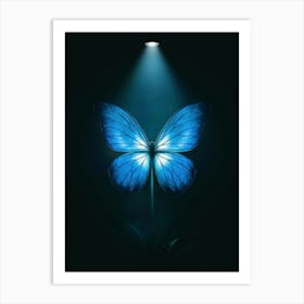 Blue Butterfly 2 Art Print