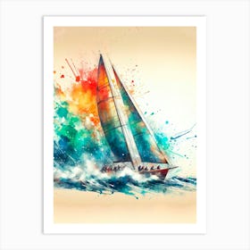 Sailboat Painting Art Print