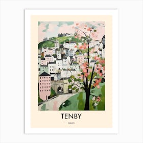 Tenby (Wales) Painting 4 Travel Poster Art Print