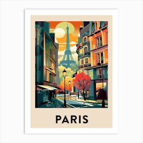 Paris 3 Vintage Travel Poster Art Print