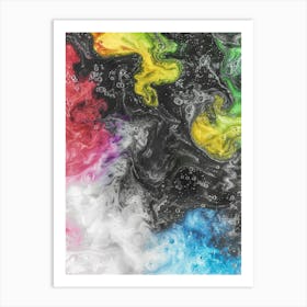 Colorful Liquids Art Print