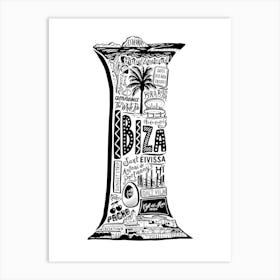 Ibiza Art Print