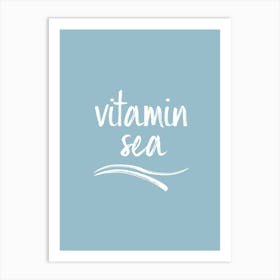 Vitamin Sea - Light Blue Art Print