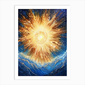 Burst Of Light Art Print