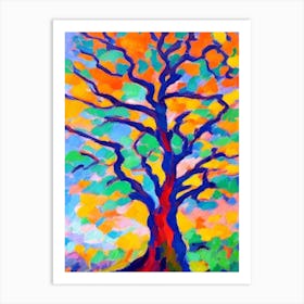 Bristlecone Pine tree Abstract Block Colour Art Print