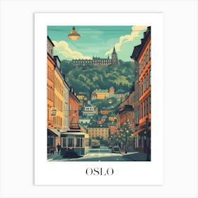 Oslo City Art Print