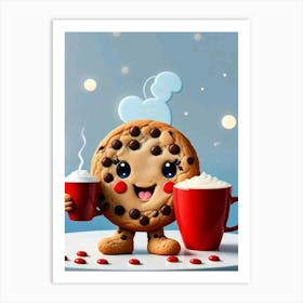 Cookie Mascot Art Print