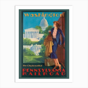 The City Beautiful, Pennsylvania Railroad Poster, Edward Mason Eggleston Art Print