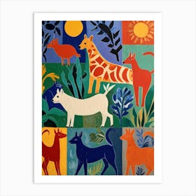 Color Zoo Art Print