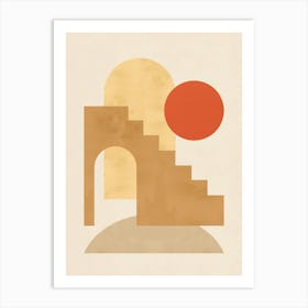 Geometric architectural shapes 8 Art Print