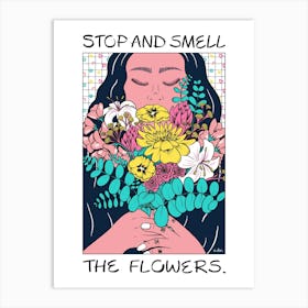 Stop and Smell the Flowers Art Print | Everyday JOY Collection Art Print