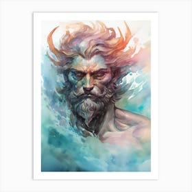 Illustration Of A Poseidon 4 Art Print