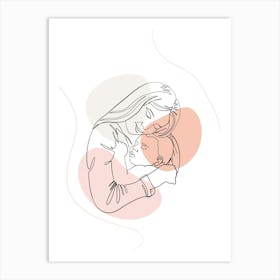 Mother And Child Mothers day 5 Art Print