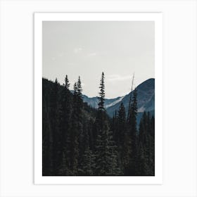 Forest And Mountains Art Print