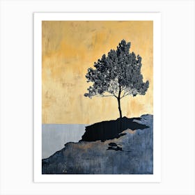 Lone Tree, Sweden Minimalism Art Print