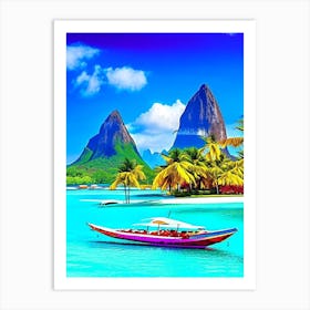 Bora Bora French Polynesia Pop Art Photography Tropical Destination Art Print