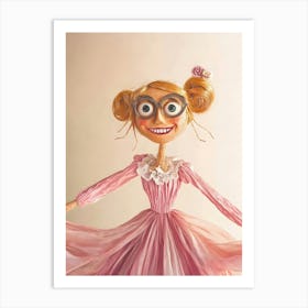 Doll With Glasses Art Print