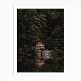 Hidden Cabin Scenery Art Print