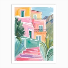 Amalfi Coast La Dolce Vita Poster 1 Art Print