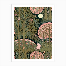 William Morris Cat In The Forest 21 Art Print