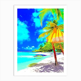 Muri Beach Cook Islands Pop Art Photography Tropical Destination Art Print