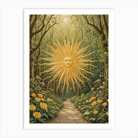 Sun In The Woods Art Print