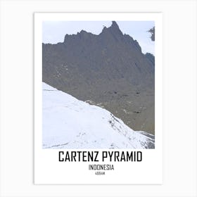 Cartenz Pyramid, Mountain, Nature, Art, Wall Print Art Print