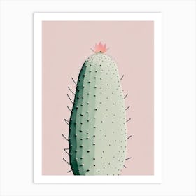 Prickly Pear Cactus Simplicity 1 Art Print