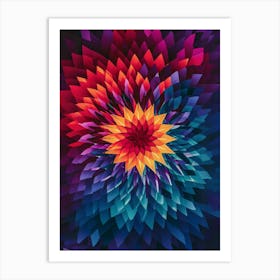 Abstract Flower Art Print