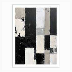 Abstract Painting, Black And White 654 Art Print