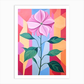 Bougainvillea 1 Hilma Af Klint Inspired Pastel Flower Painting Art Print