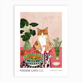 Foodie Cats Co Cat And Soup Art Print