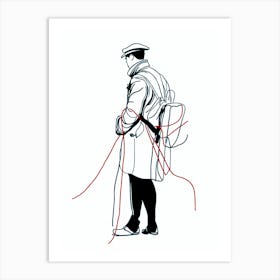 Man In A Coat Art Print