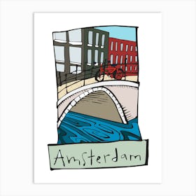 Amsterdam Illustration Print Art 1 Art Print