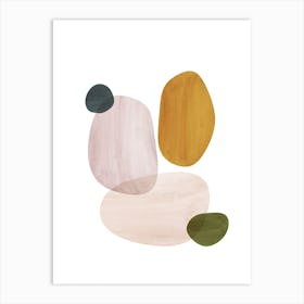 Abstract Pebbles Art Print