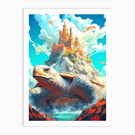 Turtle In A Castle Art Print