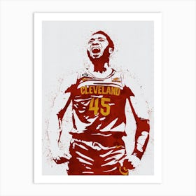 Donovan Mitchell Cleveland Cavaliers Art Print