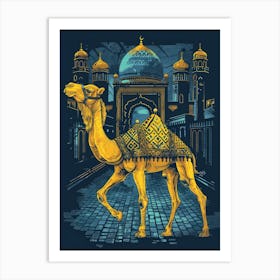 Camel In The City 1 Art Print