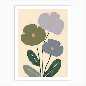 Three Flowers 2 Art Print