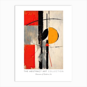 Orange Tones Abstract Painting 1 Exhibition Poster Art Print